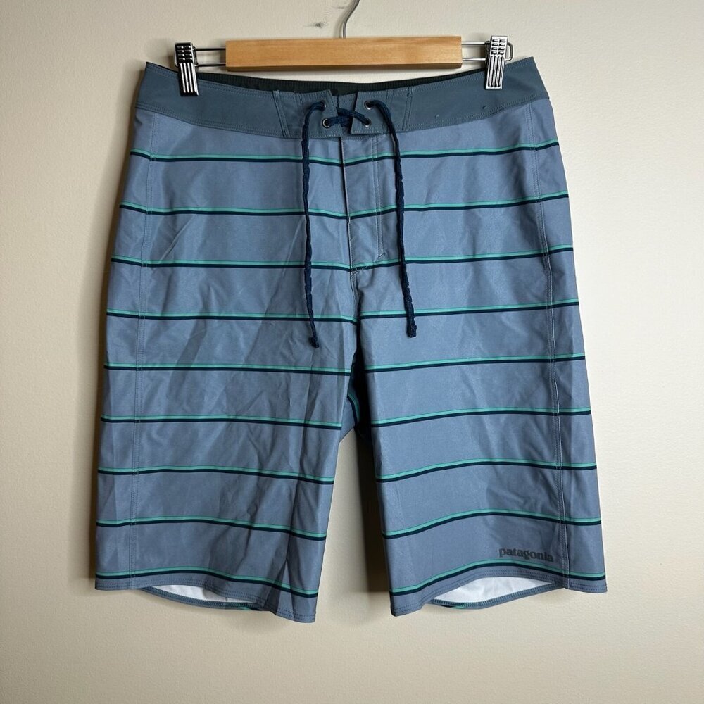 Patagonia Board Shorts Mens 30 Hydropeak Outdoor Striped Beach Stretch Swim Surf